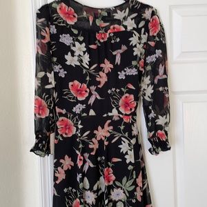 NWT lulus floral wrap dress